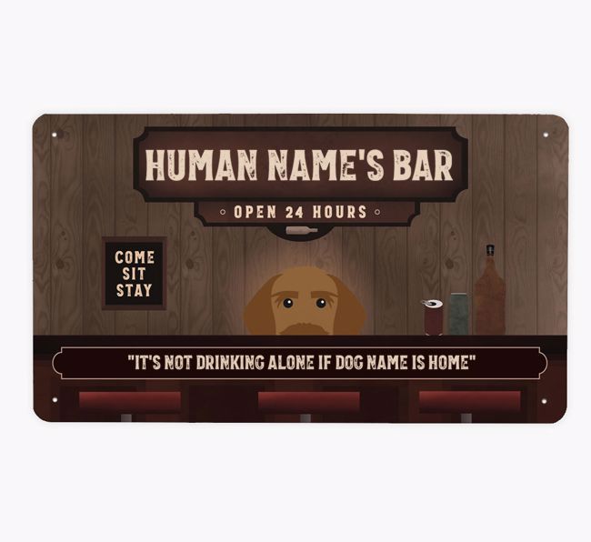 Vintage Bar: Personalized {breedFullName} Metal Sign